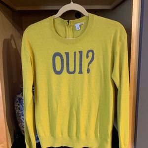 Halogen sweater Size L - Great yellow/green color